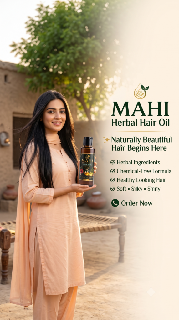 Natural hair oil for daily hair care - Mahi Herbal Hair Oil